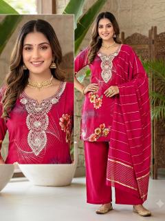 Desi kudi palazo 3pcs double layer kurtis collection wholesale rate online seller